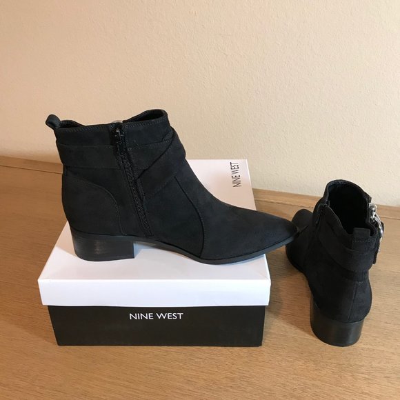 NEW Nine West Ankle Booties Black Dahila2~ Size 8M - Picture 2 of 4